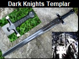 Handmade Dark Knights Templar Sword Picture - Link to more pictures, prices,and detailed descriptions.