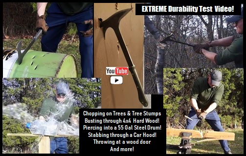 Doomsday Boarding Axe Extreme Durability Test Video Picture Link