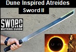 Dune Inspired Atreides Sword II Picture link to more pictures and order info