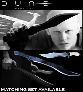 Dune Part II Matching Sword & Knife Set Picture Link
