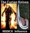 Handmade Furian Knives – Influenced from the Movie Chronicles of Riddick. Picture - Link to more pictures, prices,and detailed descriptions