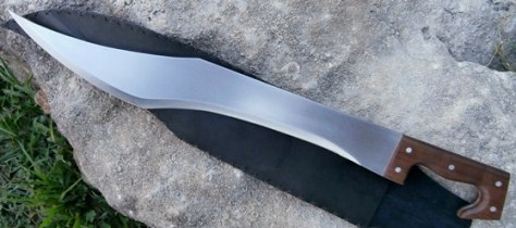 Black Asp Greek Kopis Handmade Sword.