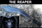 Handmade The Reaper Kukri. Picture - Link to more pictures, prices,and detailed descriptions.