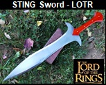 Sting Sword Influenced from Lord of the Rings. Picture link to more pictures and order info