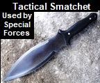 Handmade Tactical Smatchet Used by British & American Special Forces in World War II.  Picture - Link to more pictures, prices,and 
detailed descriptions.