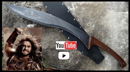 Wrath of Ares Falcata Sword from Wrath of the Titans youtube Video Link